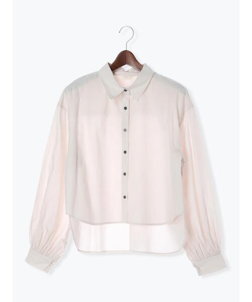 Te chichi（テチチ）の「タイプライターボリュームスリーブシャツ（セットアップ可）（シャツ/ブラウス・レディース・イエロー/ブルー/グレー・F）」の11枚目の写真