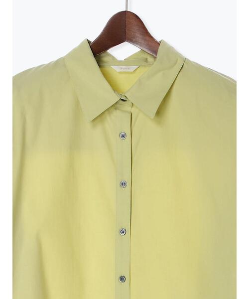 Te chichi（テチチ）の「タイプライターボリュームスリーブシャツ（セットアップ可）（シャツ/ブラウス・レディース・イエロー/ブルー/グレー・F）」の4枚目の写真