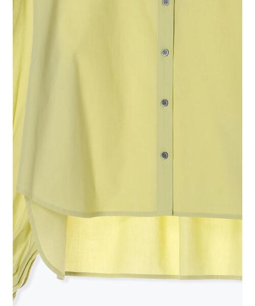 Te chichi（テチチ）の「タイプライターボリュームスリーブシャツ（セットアップ可）（シャツ/ブラウス・レディース・イエロー/ブルー/グレー・F）」の6枚目の写真