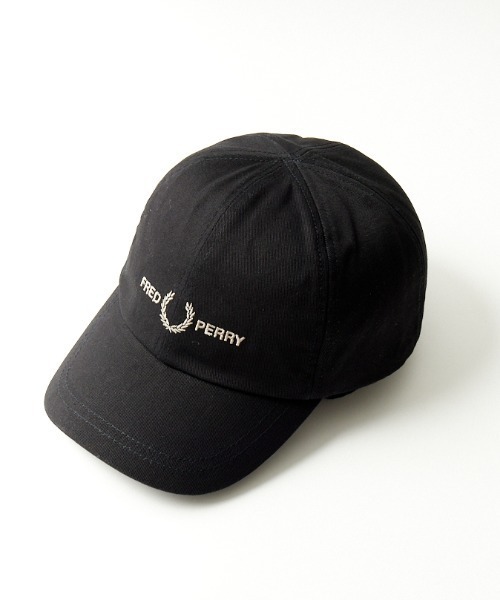 FRED PERRY（フレッドペリー）の「[FRED PERRY/フレッドペリー] ブランド刺繍ロゴ キャップ（キャップ・レディース・ブラック・ONE SIZE）」の2枚目の写真