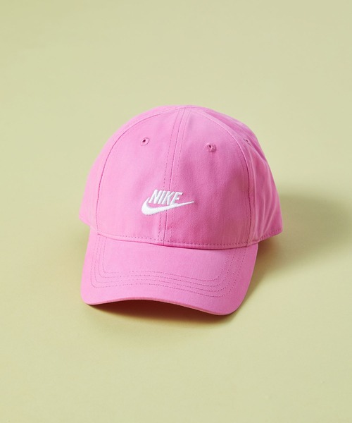 NIKE(ナイキ)の「NIKE NAN FUTURA CURVE BRIM CAP(キャップ・キッズ・クリーム/ブルー/ピンク/ブラック・FREE)」の4枚目の写真