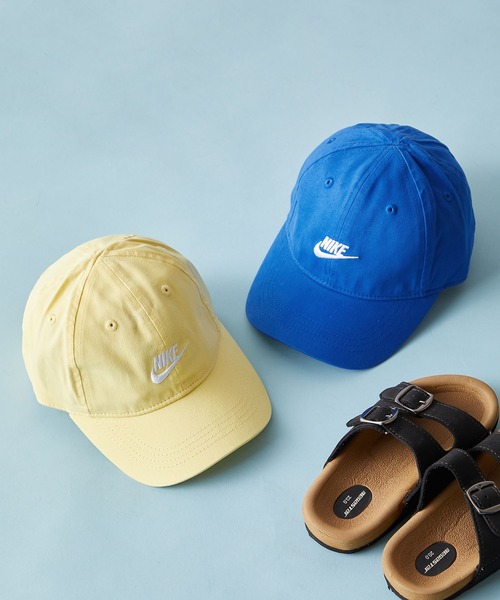NIKE(ナイキ)の「NIKE NAN FUTURA CURVE BRIM CAP(キャップ・キッズ・クリーム/ブルー/ピンク/ブラック・FREE)」の11枚目の写真