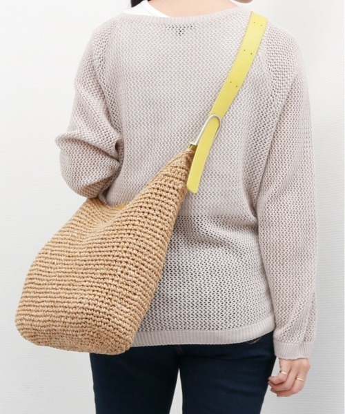 【セール】カシュカシュ cachecache / フリーハンドルクロッシェトートバッグ（かごバッグ）｜cache cache（カシュ カシュ）