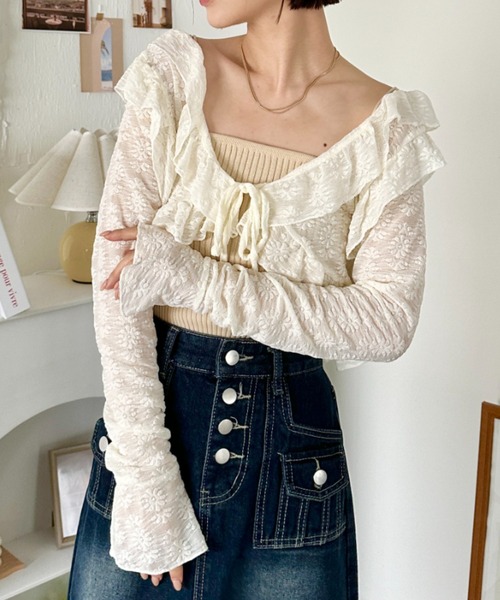 フリルレースボレロカーディガン フリルレースボレロカーディガン ｜ LIZ LISA（リズリサ）公式