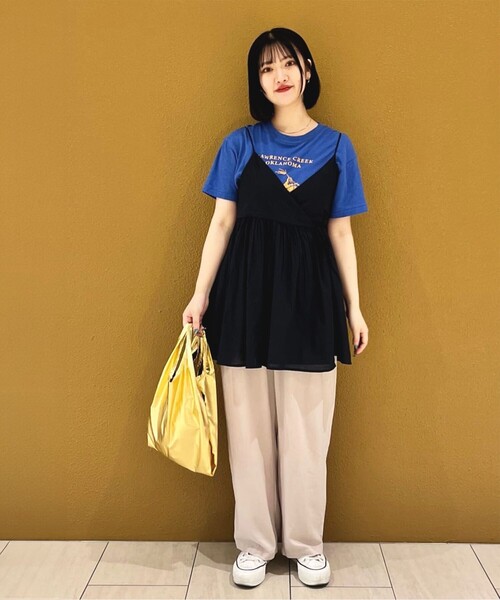 pp*closetバックカシュクールチュニック新品 冷っとすずやか バックカシュクールチュニック/Green Parks