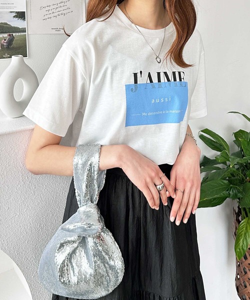 GeeRA(ジーラ)の「アソートロゴTシャツ(Tシャツ/カットソー・レディース・ブルー/グリーン/ベージュ・X-LARGE/LARGE/MEDIUM)」の3枚目の写真