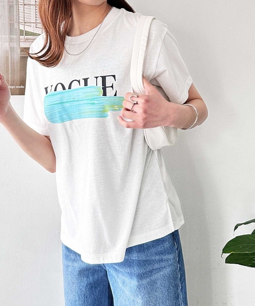 GeeRA(ジーラ)の「アソートロゴTシャツ(Tシャツ/カットソー・レディース・ブルー/グリーン/ベージュ・X-LARGE/LARGE/MEDIUM)」の14枚目の写真