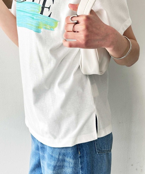 GeeRA（ジーラ）の「アソートロゴＴシャツ（Tシャツ/カットソー・レディース・ブルー/グリーン/ベージュ・X-LARGE/LARGE/MEDIUM）」の15枚目の写真