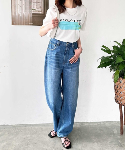 GeeRA（ジーラ）の「アソートロゴＴシャツ（Tシャツ/カットソー・レディース・ブルー/グリーン/ベージュ・X-LARGE/LARGE/MEDIUM）」の16枚目の写真