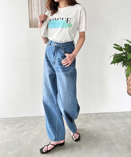 GeeRA（ジーラ）の「アソートロゴＴシャツ（Tシャツ/カットソー・レディース・ブルー/グリーン/ベージュ・X-LARGE/LARGE/MEDIUM）」の17枚目の写真