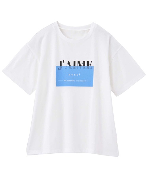 GeeRA（ジーラ）の「アソートロゴＴシャツ（Tシャツ/カットソー・レディース・ブルー/グリーン/ベージュ・X-LARGE/LARGE/MEDIUM）」の9枚目の写真