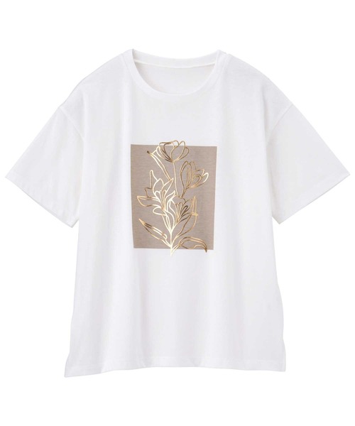 GeeRA（ジーラ）の「アソートロゴＴシャツ（Tシャツ/カットソー・レディース・ブルー/グリーン/ベージュ・X-LARGE/LARGE/MEDIUM）」の7枚目の写真