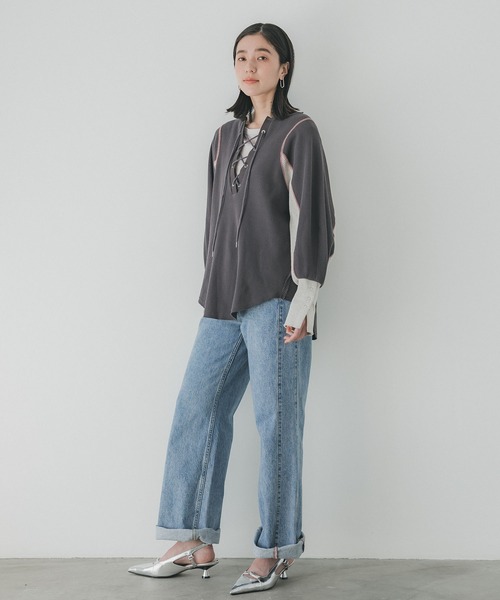 PUBLIC TOKYO レースアップワッフルトップ PUBLIC TOKYO（パブリックトウキョウ）の「レースアップワッフル