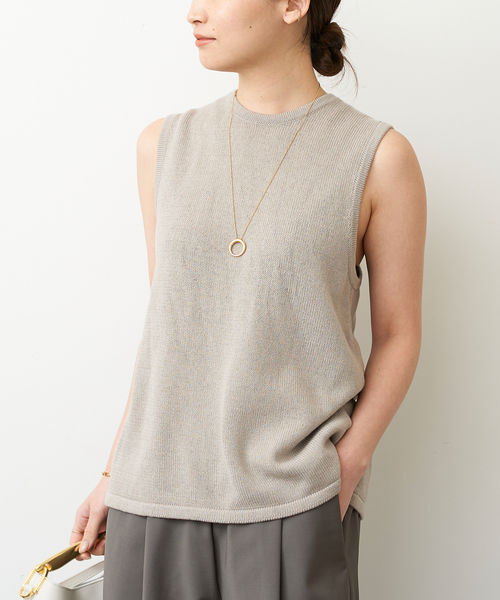 tibi(ティビ)の「【TIBI/ティビ】 COTTON CROSS ニット(ニット/セーター・レディース・ベージュ・FREE)」の5枚目の写真