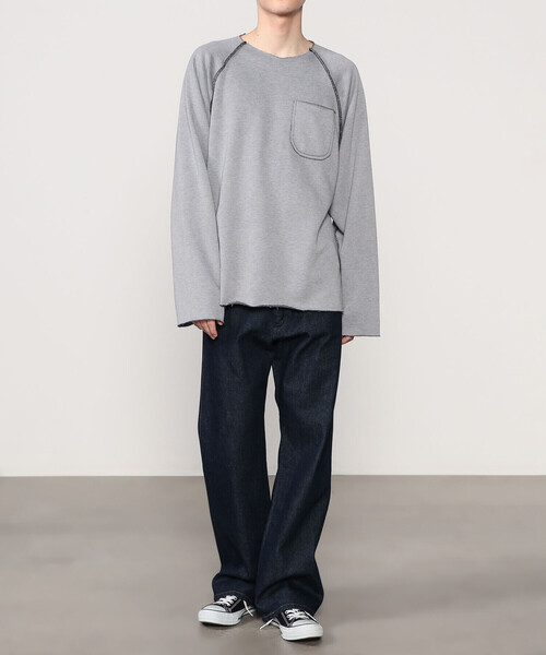 MONITALY(モニタリー)の「MONITALY | 〈別注〉ラグランスリーブスウェット BLACK MEN(スウェット・メンズ・ブラック・XL/L)」の10枚目の写真