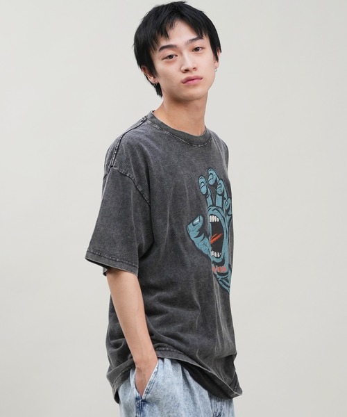 SANTA CRUZ（サンタクルーズ）の「【ムラサキスポーツ限定】SANTACRUZ/サンタクルーズ 半袖Tシャツ 古着風 ピグメント 502242405（Tシャツ/カットソー・メンズ・ブラック系1/ブラック系3/ブラック系4/ブラック系2・M/XL/L）」の19枚目の写真