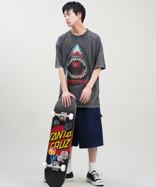 SANTA CRUZ（サンタクルーズ）の「【ムラサキスポーツ限定】SANTACRUZ/サンタクルーズ 半袖Tシャツ 古着風 ピグメント 502242405（Tシャツ/カットソー・メンズ・ブラック系1/ブラック系3/ブラック系4/ブラック系2・M/XL/L）」の13枚目の写真