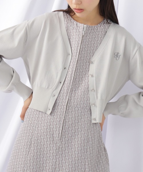 JILL by JILL STUART(ジルバイジルスチュアート)の「◇<アンサンブル対応>ジェムカラーUV&ウォッシャブルカーデ(カーディガン/ボレロ・レディース・グレー/ブルー/ホワイト系その他/ネイビー・FREE)」の3枚目の写真