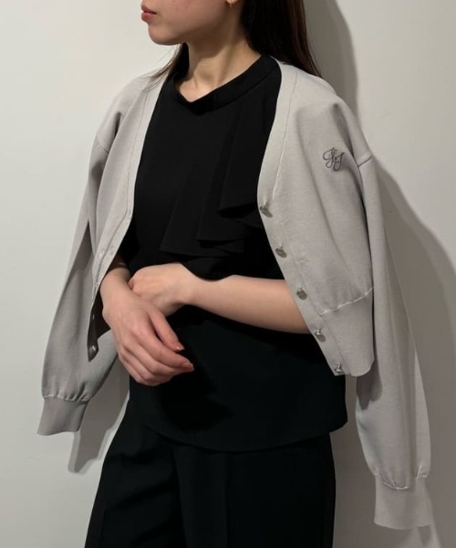 JILL by JILL STUART(ジルバイジルスチュアート)の「◇<アンサンブル対応>ジェムカラーUV&ウォッシャブルカーデ(カーディガン/ボレロ・レディース・グレー/ブルー/ホワイト系その他/ネイビー・FREE)」の7枚目の写真