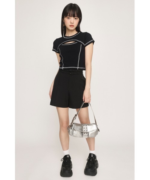 tシャツ Bicolor tops　バイカラートップス レディース antiqua tシャツ バイカラートップス レディース : ZOZOTOWN