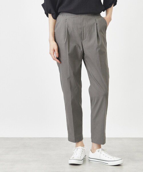 THE SHOP TK （ザ ショップ ティーケー ）の「◆ハイパーストレッチテーパードパンツ/洗える（その他パンツ・レディース・ライトベージュ/ダークグレー/ブラック・12/13/10/14/11）」の3枚目の写真