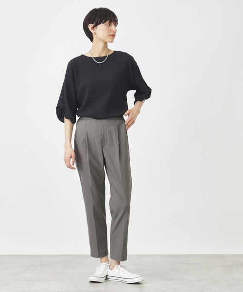 THE SHOP TK （ザ ショップ ティーケー ）の「◆ハイパーストレッチテーパードパンツ/洗える（その他パンツ・レディース・ライトベージュ/ダークグレー/ブラック・12/13/10/14/11）」の13枚目の写真