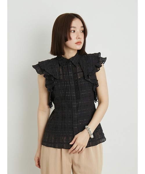 タグ付き LILY BROWN 24SS ラッフルフリルブラウス タグ付き LILY BROWN 24SS ラッフルフリルブラウス - メルカリ