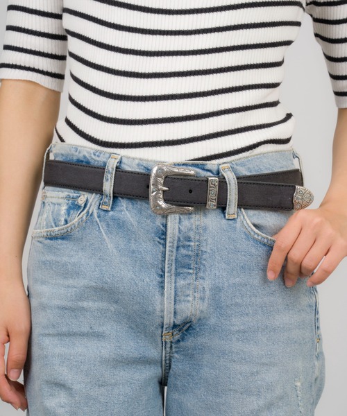POST&CO ポストアンドコー ベルト ターコイズ新作IL1010537D90 セール】【POST & CO/ポスト＆コー】イタリア製 レザーベルト 本