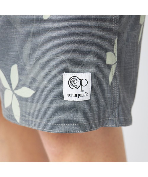Ocean Pacific(オーシャンパシフィック)の「Ocean Pacific/オーシャンパシフィック ショートパンツ 水陸両用 無地 総柄 ロゴ 刺繍 ハイブリッド リバーシブル ショーツ(水着・メンズ・ブルー/ブラック・M/L/XL)」の11枚目の写真