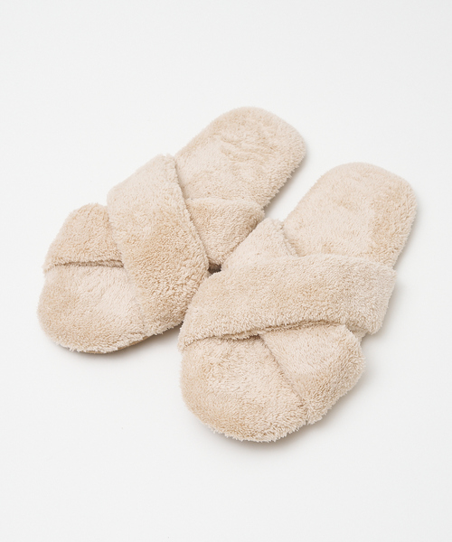 collex(コレックス)の「パイルクロスルームシューズ(ルームシューズ/スリッパ・レディース・ベージュ/グレー/チャコールグレー・M/L)」の6枚目の写真