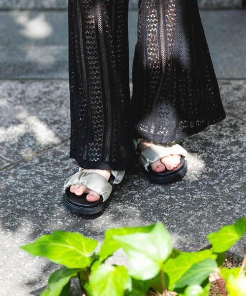 RODE SKO（ロデスコ）の「ギャザースライドサンダル（サンダル・レディース・ブラック/ライトグレー・36/37/38）」の19枚目の写真