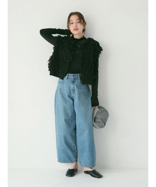 Ungrid(アングリッド)の「ギャザーハンドバッグ(ハンドバッグ・レディース・グリーン/オフホワイト/ブラック・FREE)」の7枚目の写真