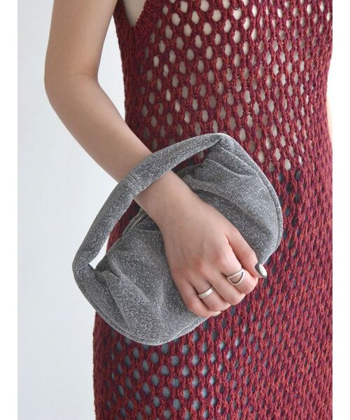 Ungrid(アングリッド)の「ギャザーハンドバッグ(ハンドバッグ・レディース・グリーン/オフホワイト/ブラック・FREE)」の15枚目の写真