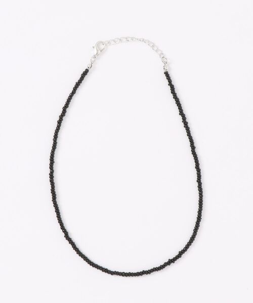 14Kブラックビーズネックレス セール】【 Port / ポート 】 ストーン風 ブラック ビーズ