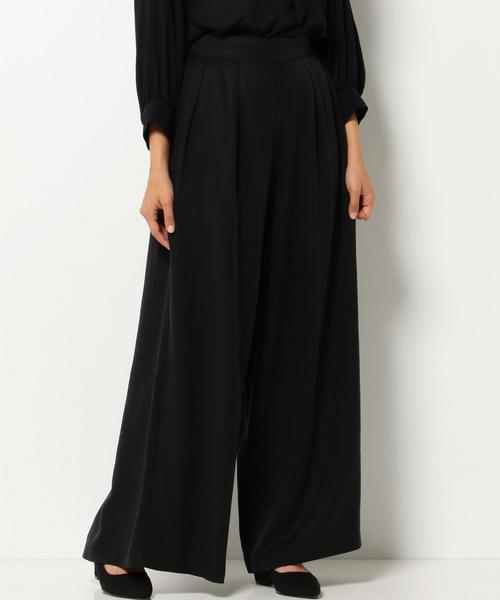 Another Edition（アナザーエディション）の「タックワイドパンツ/AEBC  TUCK WID PT（その他パンツ・レディース・ブラック/オリーブ・フリー）」の2枚目の写真