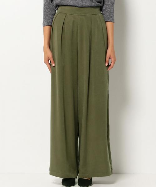 Another Edition（アナザーエディション）の「タックワイドパンツ/AEBC  TUCK WID PT（その他パンツ・レディース・ブラック/オリーブ・フリー）」の8枚目の写真