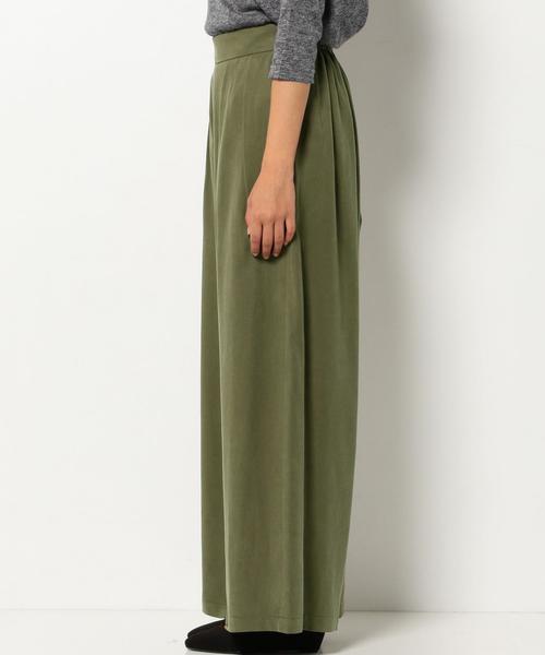 Another Edition（アナザーエディション）の「タックワイドパンツ/AEBC  TUCK WID PT（その他パンツ・レディース・ブラック/オリーブ・フリー）」の9枚目の写真