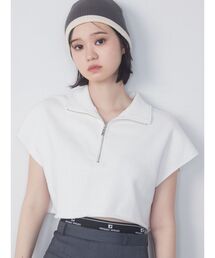 EMODA | カバーハーフジップトップ(Tシャツ/カットソー)