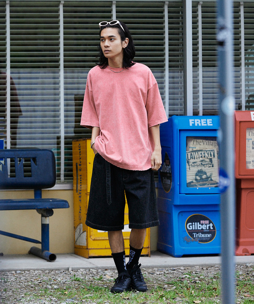 JOURNAL STANDARD(ジャーナルスタンダード)の「アシッド ダメージ ヘビーTシャツ(Tシャツ/カットソー・メンズ・ブラック系その他/ピンク/チャコールグレー/ラベンダー・X-LARGE/MEDIUM/LARGE)」の22枚目の写真