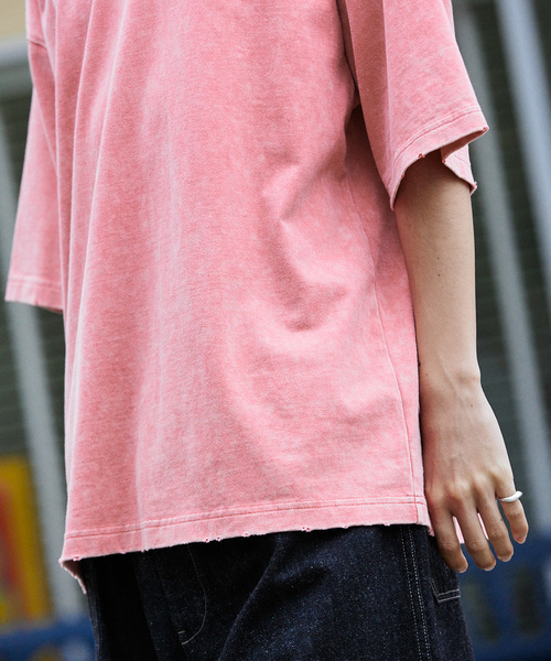 JOURNAL STANDARD(ジャーナルスタンダード)の「アシッド ダメージ ヘビーTシャツ(Tシャツ/カットソー・メンズ・ブラック系その他/ピンク/チャコールグレー/ラベンダー・X-LARGE/MEDIUM/LARGE)」の20枚目の写真