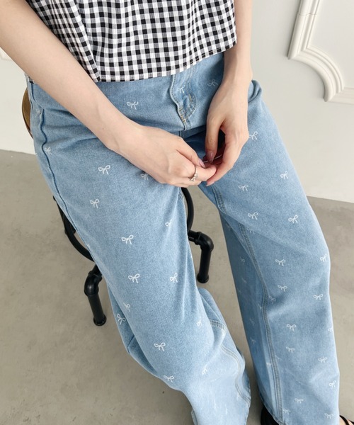 Loueme(ルエム)の「アソートパターンデニムパンツ(デニムパンツ・レディース・ライトブルー/その他1・S/M)」の1枚目の写真