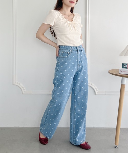 Loueme(ルエム)の「アソートパターンデニムパンツ(デニムパンツ・レディース・ライトブルー/その他1・S/M)」の9枚目の写真