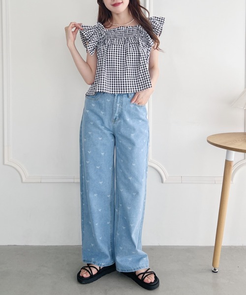 Loueme(ルエム)の「アソートパターンデニムパンツ(デニムパンツ・レディース・ライトブルー/その他1・S/M)」の12枚目の写真