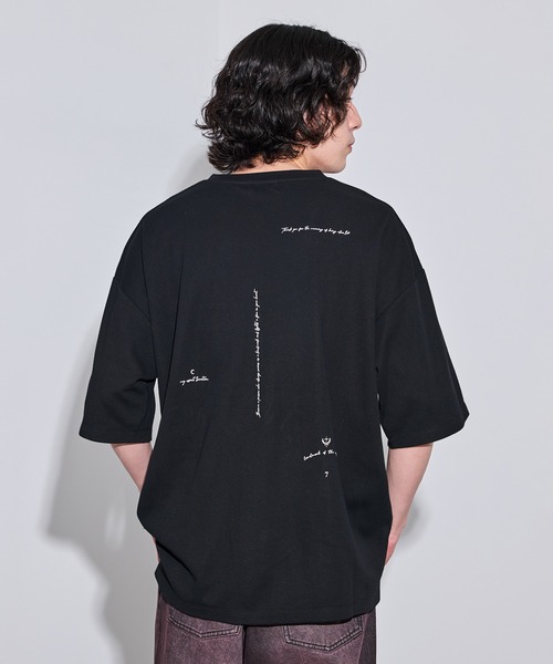 JUNRED(ジュンレッド)の「シンボルアートプリントTシャツ(Tシャツ/カットソー・メンズ・ホワイト/ピンク/ブルー/ブラック・L/M/S)」の3枚目の写真