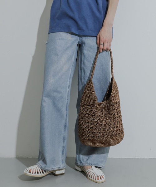 SENSE OF PLACE by URBAN RESEARCH（センスオブプレイスバイアーバンリサーチ）の「メタリックヤーンバッグ（ショルダーバッグ・レディース・シルバー/その他1/ブラウン・ONE）」の10枚目の写真