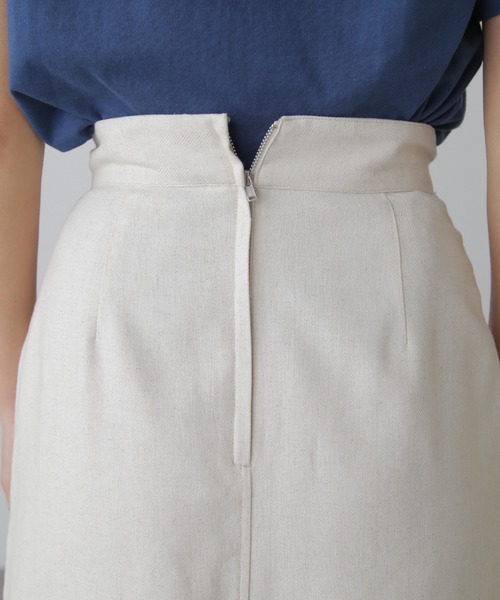 FREE'S MART(フリーズマート)の「◆【3サイズ展開XS-M】麻混フロントスリットマキシスカート【低身長サイズ有】(スカート・レディース・ブラック/ホワイト/ブラウン系その他・SMALL/MEDIUM/X-SMALL)」の8枚目の写真