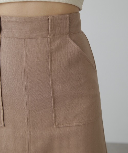 FREE'S MART(フリーズマート)の「◆【3サイズ展開XS-M】麻混フロントスリットマキシスカート【低身長サイズ有】(スカート・レディース・ブラック/ホワイト/ブラウン系その他・SMALL/MEDIUM/X-SMALL)」の15枚目の写真