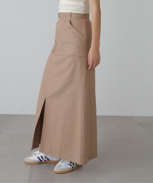 FREE'S MART(フリーズマート)の「◆【3サイズ展開XS-M】麻混フロントスリットマキシスカート【低身長サイズ有】(スカート・レディース・ブラック/ホワイト/ブラウン系その他・SMALL/MEDIUM/X-SMALL)」の19枚目の写真