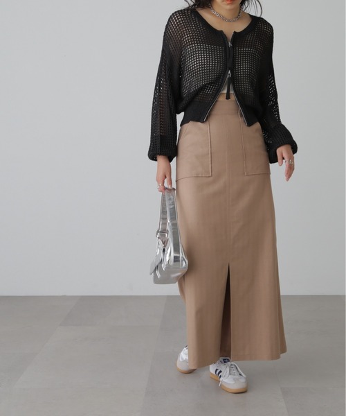 FREE'S MART(フリーズマート)の「◆【3サイズ展開XS-M】麻混フロントスリットマキシスカート【低身長サイズ有】(スカート・レディース・ブラック/ホワイト/ブラウン系その他・SMALL/MEDIUM/X-SMALL)」の21枚目の写真