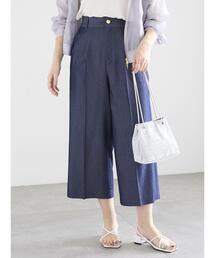 Te chichi | 金釦ワイドクロップトパンツ(その他パンツ)